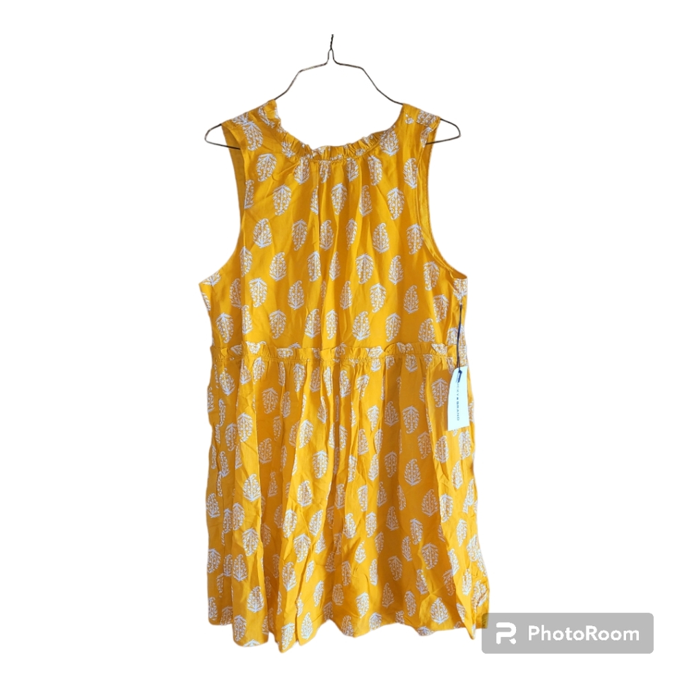 Lucky Brand Yellow Sleeveless Dress